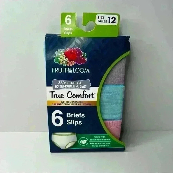 BNWT Girls Kids Sz 12 True Comfort briefs underwear 6 pairs per pack modal comfy - Picture 3 of 5